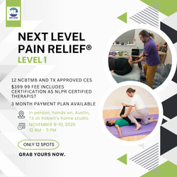 Next Level Pain Relief Level 1 Austin, TX Nov 9-10, 2025