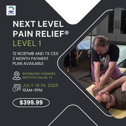 Next Level Pain Relief® Level 1 in Dallas, TX July 13-14, 2025