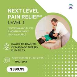 Next Level Pain Relief Level 1 El Paso, TX September 21-22, 2025
