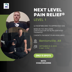 Next Level Pain Relief® Level 1 Bentonville, AR 9/8-9/2025