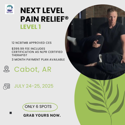 Next Level Pain Relief® Level 1 Cabot, AR July 24-25th, 2025